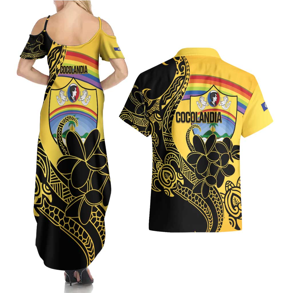 Quezon Province Couples Matching Summer Maxi Dress and Hawaiian Shirt Cocolandia Philippines Turtle