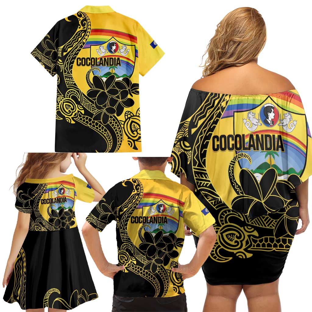 Quezon Province Family Matching Off Shoulder Short Dress and Hawaiian Shirt Cocolandia Philippines Turtle