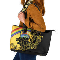 Quezon Province Leather Tote Bag Cocolandia Philippines Turtle LT14 Gold - Polynesian Pride