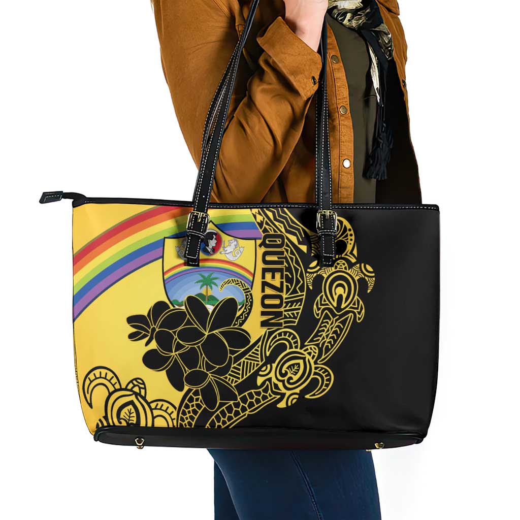 Quezon Province Leather Tote Bag Cocolandia Philippines Turtle LT14 - Polynesian Pride