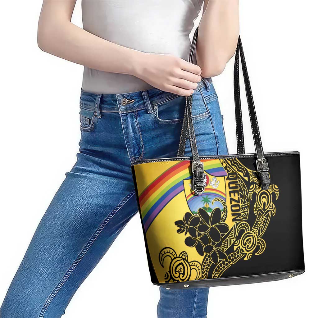 Quezon Province Leather Tote Bag Cocolandia Philippines Turtle LT14 - Polynesian Pride