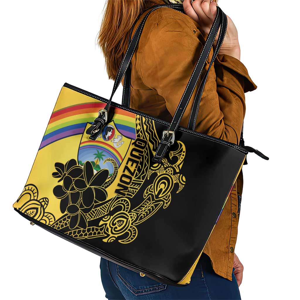 Quezon Province Leather Tote Bag Cocolandia Philippines Turtle LT14 - Polynesian Pride