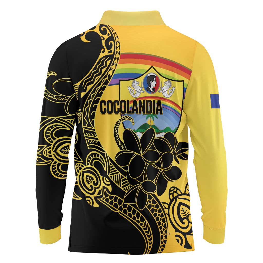 Quezon Province Long Sleeve Polo Shirt Cocolandia Philippines Turtle