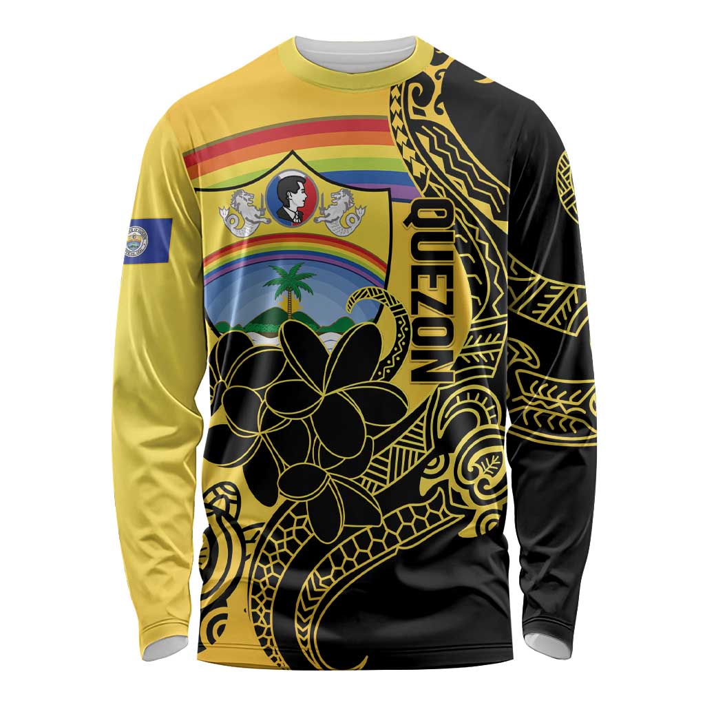 Quezon Province Long Sleeve Shirt Cocolandia Philippines Turtle LT14 Unisex Gold - Polynesian Pride