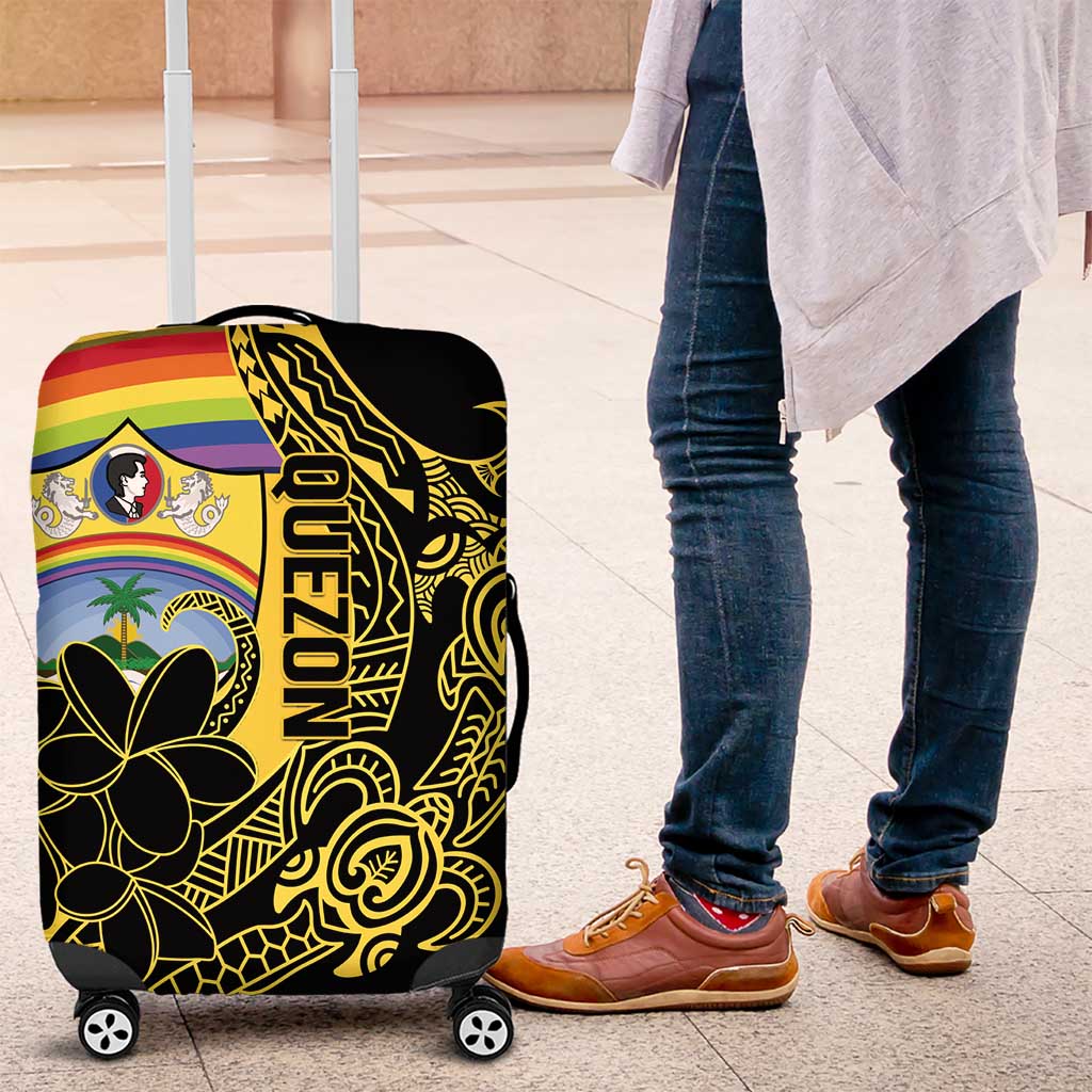 Quezon Province Luggage Cover Cocolandia Philippines Turtle LT14 Gold - Polynesian Pride