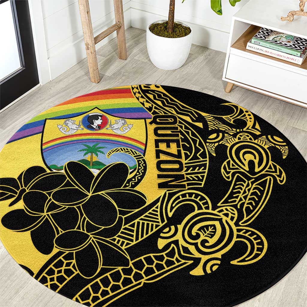 Quezon Province Round Carpet Cocolandia Philippines Turtle LT14 Gold - Polynesian Pride