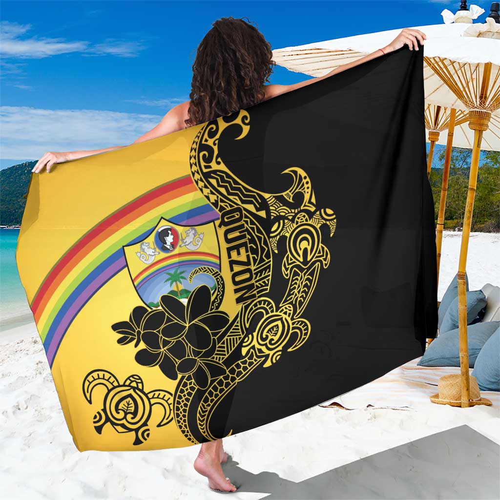 Quezon Province Sarong Cocolandia Philippines Turtle LT14 One Size 44 x 66 inches Gold - Polynesian Pride