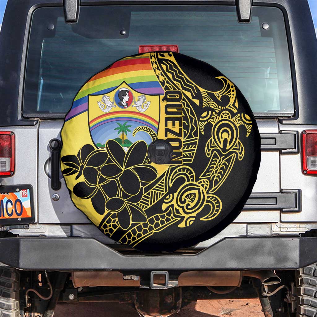 Quezon Province Spare Tire Cover Cocolandia Philippines Turtle LT14 Gold - Polynesian Pride