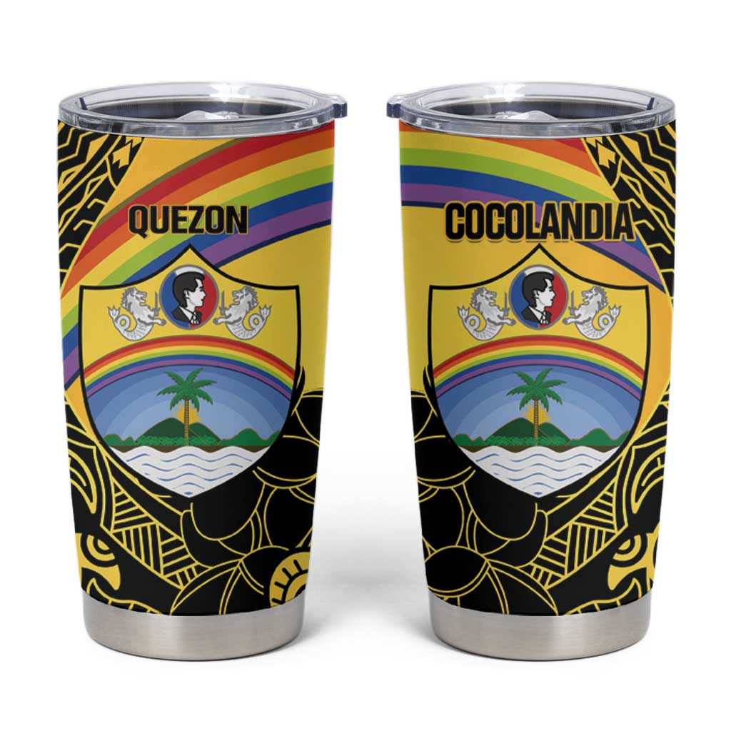Quezon Province Tumbler Cup Cocolandia Philippines Turtle LT14 Gold - Polynesian Pride