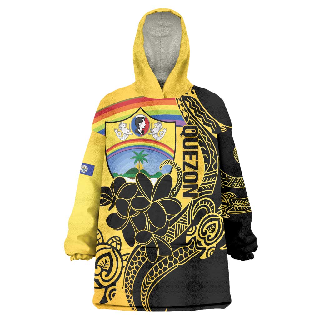Quezon Province Wearable Blanket Hoodie Cocolandia Philippines Turtle LT14 One Size Gold - Polynesian Pride