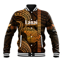 Polynesian Pride Hawaiian Islands Baseball Jacket Lani Map Gold Kanaka With Kakau LT14 Unisex Gold - Polynesian Pride