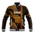 Polynesian Pride Hawaiian Islands Baseball Jacket Lani Map Gold Kanaka With Kakau LT14 Unisex Gold - Polynesian Pride