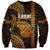 Polynesian Pride Hawaiian Islands Sweatshirt Lani Map Gold Kanaka With Kakau LT14 Unisex Gold - Polynesian Pride