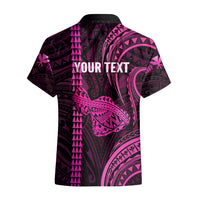 Personalised Hawaiian Islands Hawaiian Shirt Maui Map Pink Kanaka With Kakau LT14 - Polynesian Pride