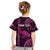 Personalised Hawaiian Islands Kid T Shirt Maui Map Pink Kanaka With Kakau LT14 - Polynesian Pride