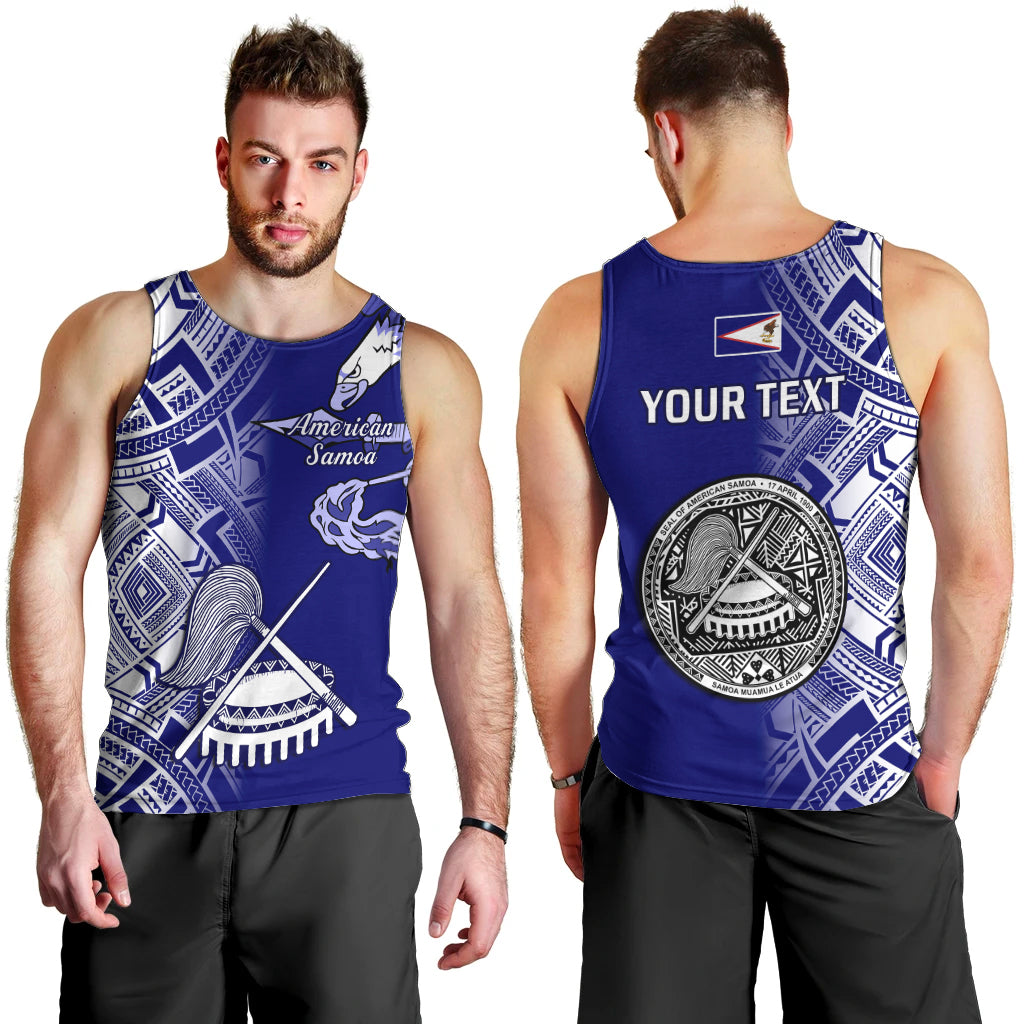 Personalised American Samoa Men Tank Top July 4 Independence Day LT14 - Polynesian Pride