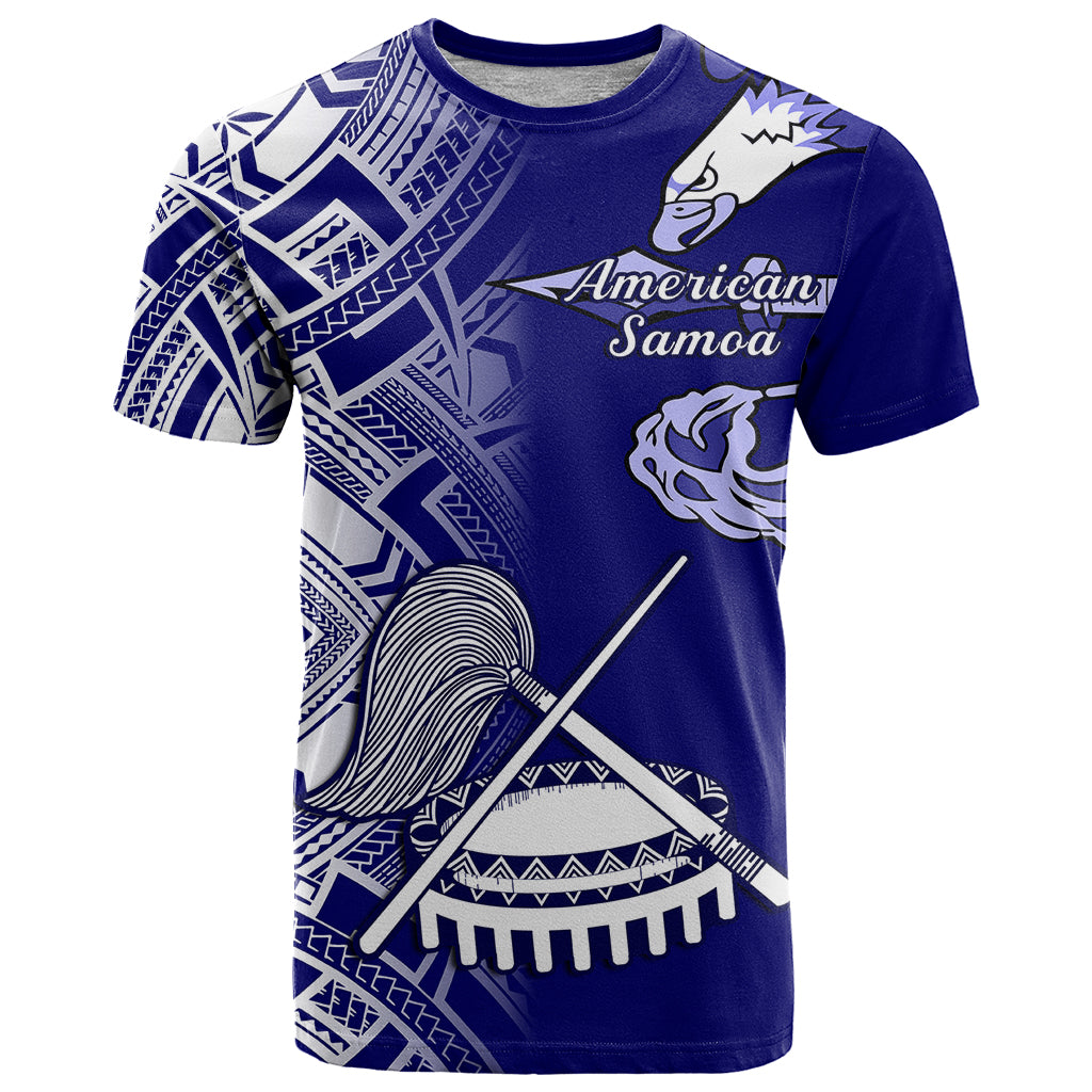 Custom American Samoa T Shirt July 4 Independence Day LT14 Blue - Polynesian Pride