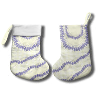 Hawaii Honohono Palaka Motifs Christmas Stocking Hawaiian Orchid Lei