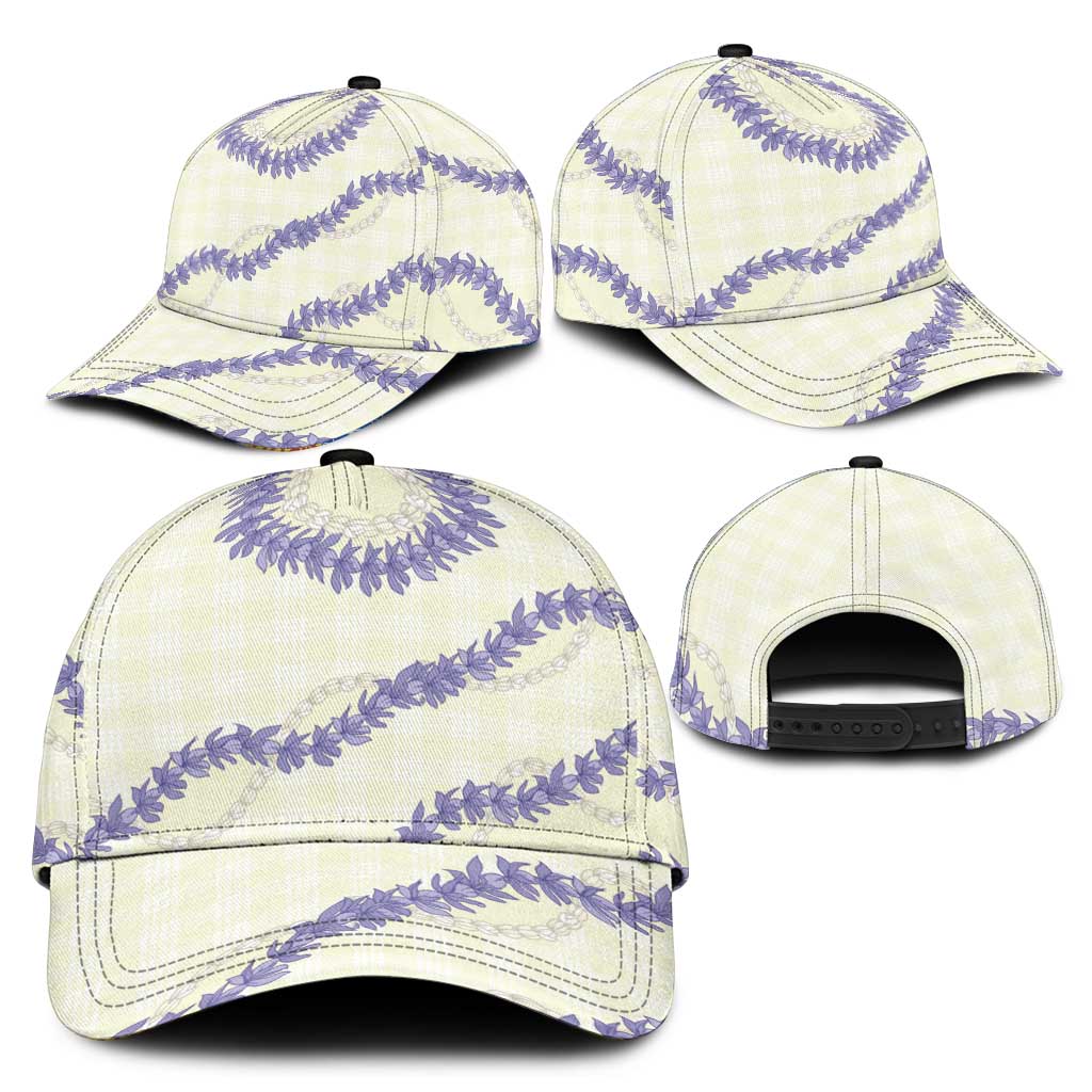 Hawaii Honohono Palaka Motifs Classic Cap Hawaiian Orchid Lei