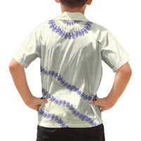 Hawaii Honohono Palaka Motifs Family Matching Off Shoulder Maxi Dress and Hawaiian Shirt Hawaiian Orchid Lei