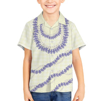 Hawaii Honohono Palaka Motifs Hawaiian Shirt Hawaiian Orchid Lei