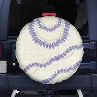 Hawaii Honohono Palaka Motifs Spare Tire Cover Hawaiian Orchid Lei