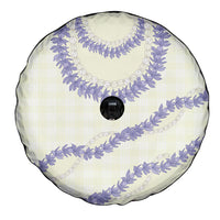 Hawaii Honohono Palaka Motifs Spare Tire Cover Hawaiian Orchid Lei