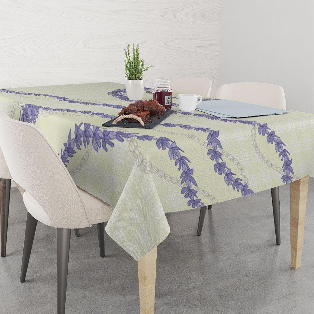 Hawaii Honohono Palaka Motifs Tablecloth Hawaiian Orchid Lei LT14 - Polynesian Pride