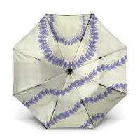 Hawaii Honohono Palaka Motifs Umbrella Hawaiian Orchid Lei