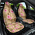 Beige Hawaii Hibiscus With Tropical Flowers Motifs Car Seat Cover - Polynesian Pride