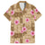 Beige Hawaii Hibiscus With Tropical Flowers Motifs Hawaiian Shirt - Polynesian Pride