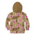 Beige Hawaii Hibiscus With Tropical Flowers Motifs Kid Hoodie - Polynesian Pride