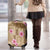 Beige Hawaii Hibiscus With Tropical Flowers Motifs Luggage Cover - Polynesian Pride