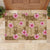 Beige Hawaii Hibiscus With Tropical Flowers Motifs Rubber Doormat - Polynesian Pride