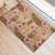 Beige Hawaii Hibiscus With Tropical Flowers Motifs Rubber Doormat - Polynesian Pride
