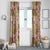 Beige Hawaii Hibiscus With Tropical Flowers Motifs Window Curtain - Polynesian Pride