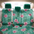 Cyan Hawaii Hibiscus With Tropical Flowers Motifs Back Car Seat Cover - Polynesian Pride