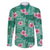 Cyan Hawaii Hibiscus With Tropical Flowers Motifs Family Matching Short Sleeve Bodycon Dress and Hawaiian Shirt - Polynesian Pride