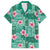 Cyan Hawaii Hibiscus With Tropical Flowers Motifs Family Matching Summer Maxi Dress and Hawaiian Shirt - Polynesian Pride