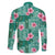 Cyan Hawaii Hibiscus With Tropical Flowers Motifs Family Matching Summer Maxi Dress and Hawaiian Shirt - Polynesian Pride