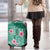 Cyan Hawaii Hibiscus With Tropical Flowers Motifs Luggage Cover - Polynesian Pride