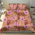 Orange Hawaii Hibiscus With Tropical Flowers Motifs Bedding Set - Polynesian Pride