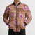 Orange Hawaii Hibiscus With Tropical Flowers Motifs Bomber Puffer Jacket - Polynesian Pride