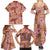 Orange Hawaii Hibiscus With Tropical Flowers Motifs Family Matching Summer Maxi Dress and Hawaiian Shirt - Polynesian Pride