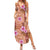 Orange Hawaii Hibiscus With Tropical Flowers Motifs Family Matching Summer Maxi Dress and Hawaiian Shirt - Polynesian Pride