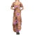 Orange Hawaii Hibiscus With Tropical Flowers Motifs Family Matching Summer Maxi Dress and Hawaiian Shirt - Polynesian Pride