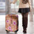 Orange Hawaii Hibiscus With Tropical Flowers Motifs Luggage Cover - Polynesian Pride