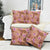 Orange Hawaii Hibiscus With Tropical Flowers Motifs Pillow Cover - Polynesian Pride