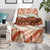 Aloha Hawaii Mikioi Lei Blanket Beige Tropical Flower Pattern - Polynesian Pride