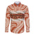Aloha Hawaii Mikioi Lei Family Matching Off The Shoulder Long Sleeve Dress and Hawaiian Shirt Beige Tropical Flower Pattern - Polynesian Pride